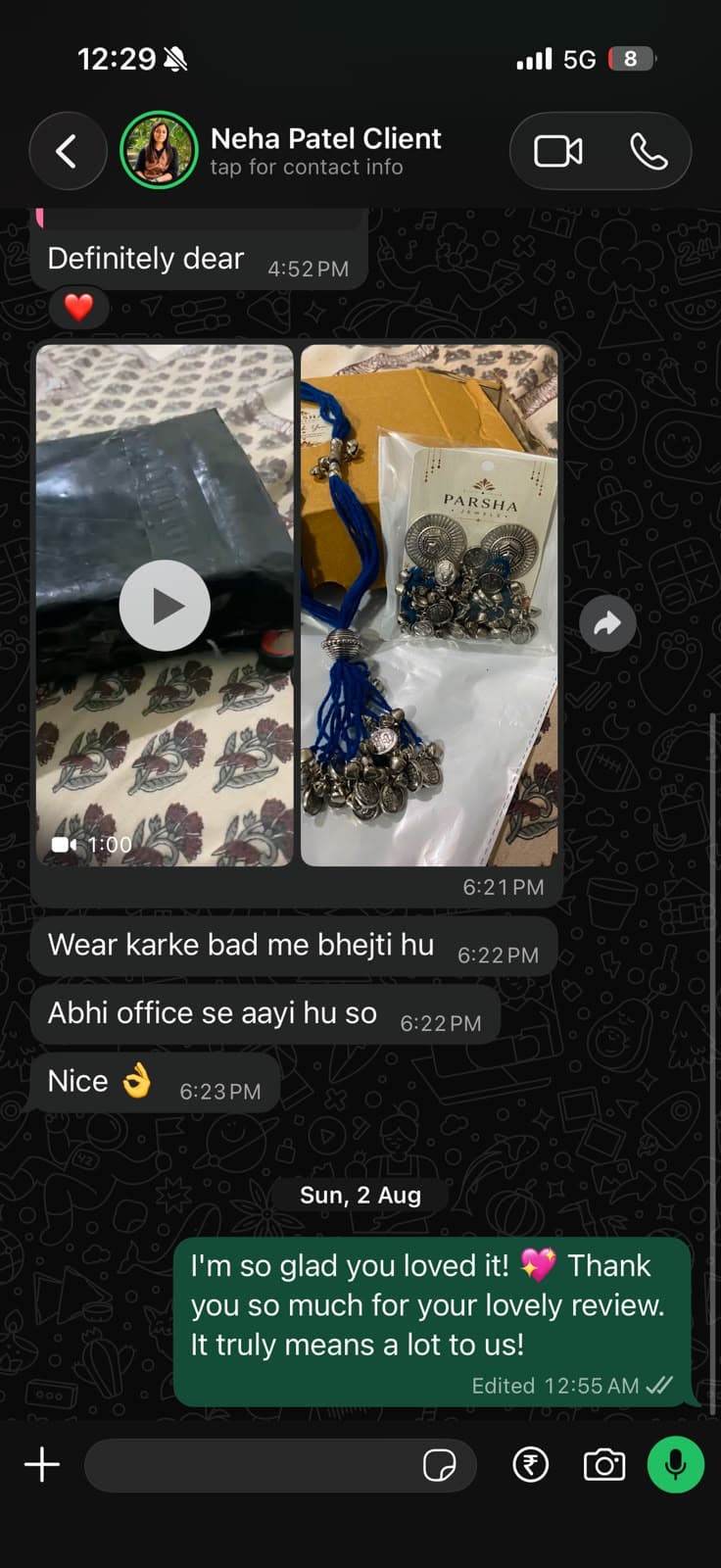 Chat with Neha Patel