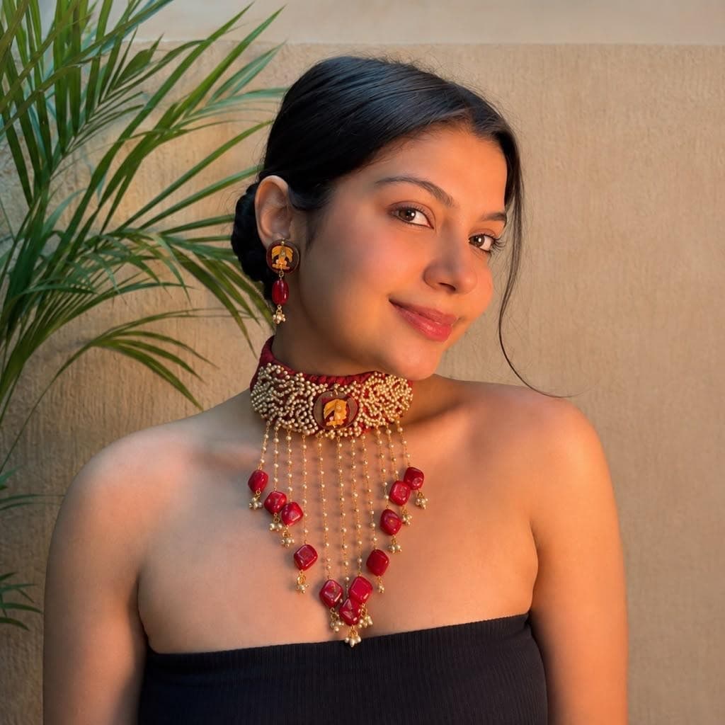 Royal Kundan necklace view 4