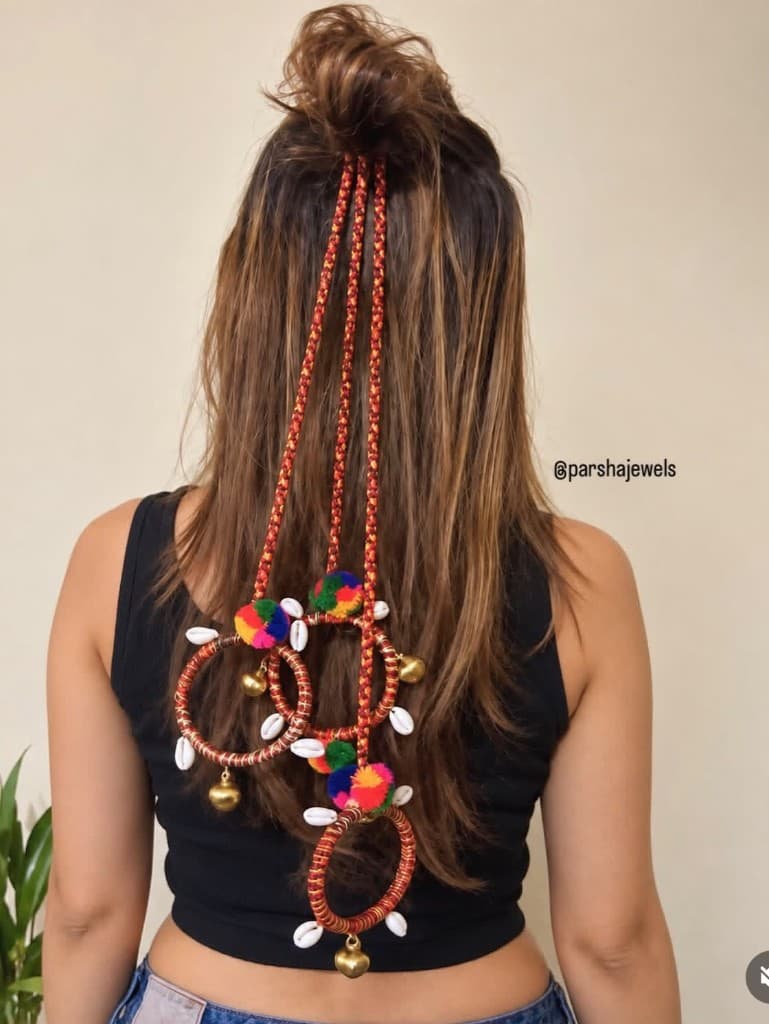 Boho Cowrie Shell Parandi Hair Charm