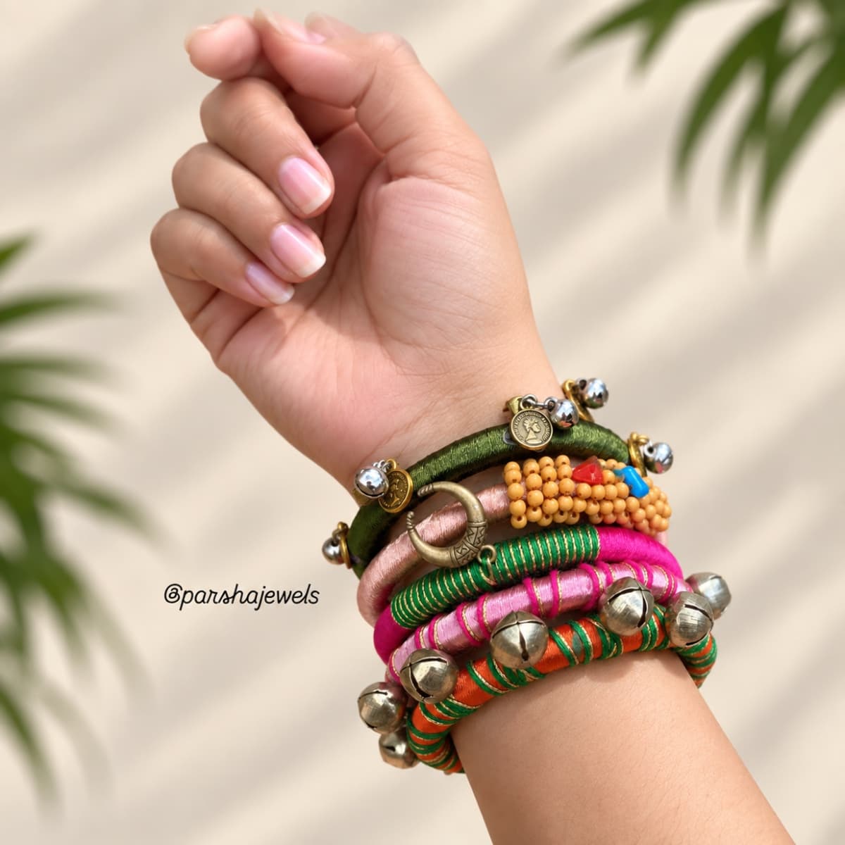 Boho multicolour bangles
