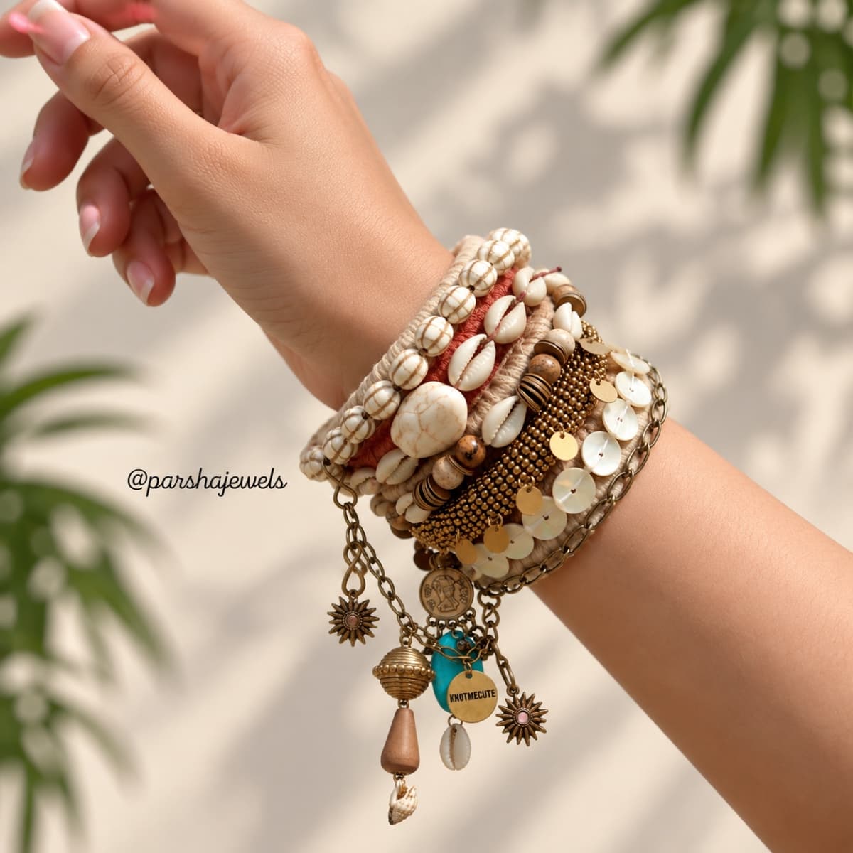 Boho charms bangles