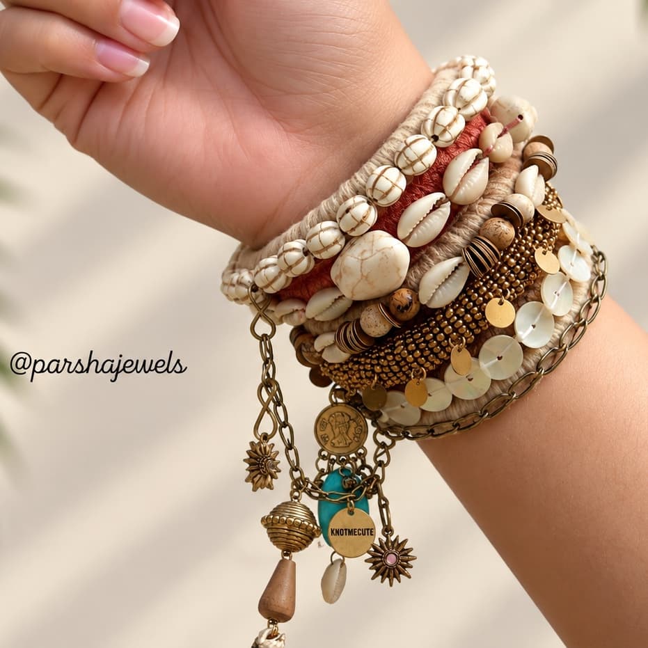 Boho charms bangles view 2