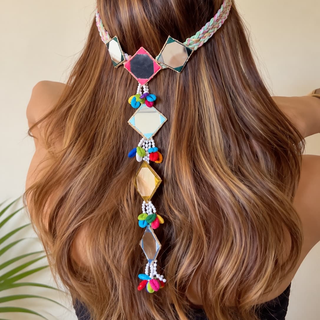 Multicolor mirror hairclip